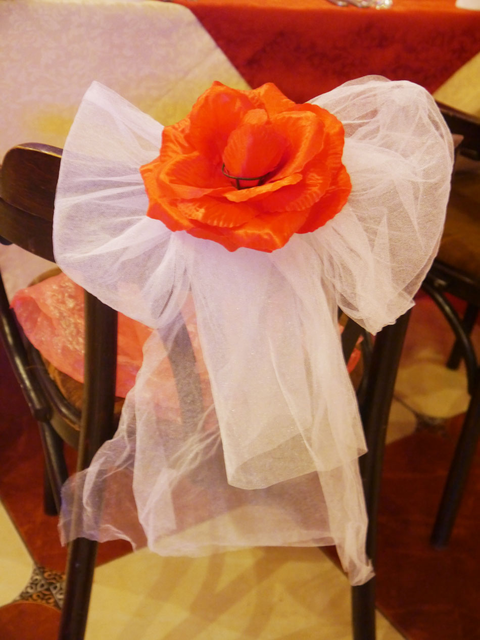 оформление свадебного зала в красном цвете ресторан Шале г. Солигорск 8844